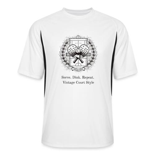 Vintage Pickleball T-Shirt, Mug, & Poster - Men’s Cooling Performance Color Blocked Jersey