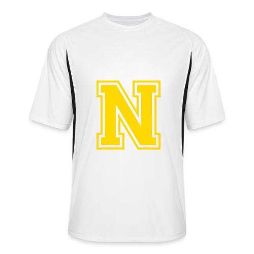 Letter N – Capital Athletic Alphabet Monogram - Men’s Cooling Performance Color Blocked Jersey