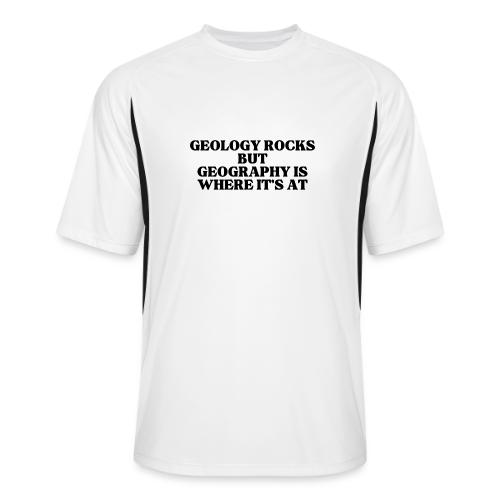 geology rocks but geography is where it's at - Men’s Cooling Performance Color Blocked Jersey