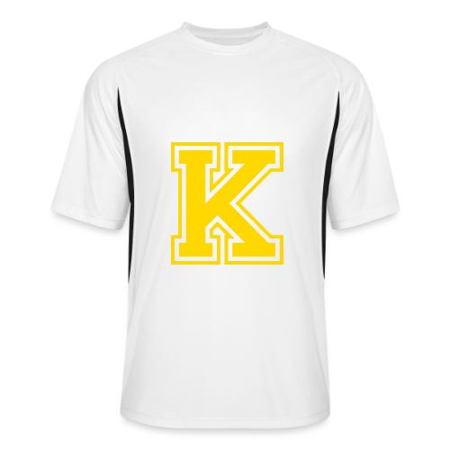 Letter k – Capital Athletic Alphabet Monogram - Men’s Cooling Performance Color Blocked Jersey