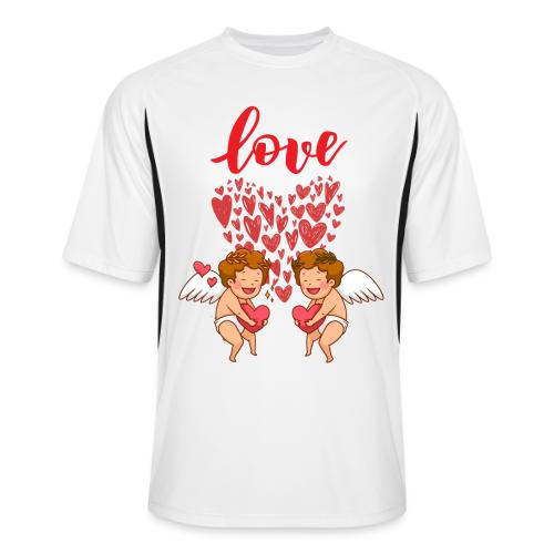 Cupid Love Designs, cupid love angel vibration. - Men’s Cooling Performance Color Blocked Jersey