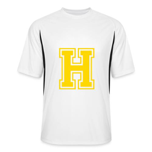 Letter H – Capital Athletic Alphabet Monogram - Men’s Cooling Performance Color Blocked Jersey
