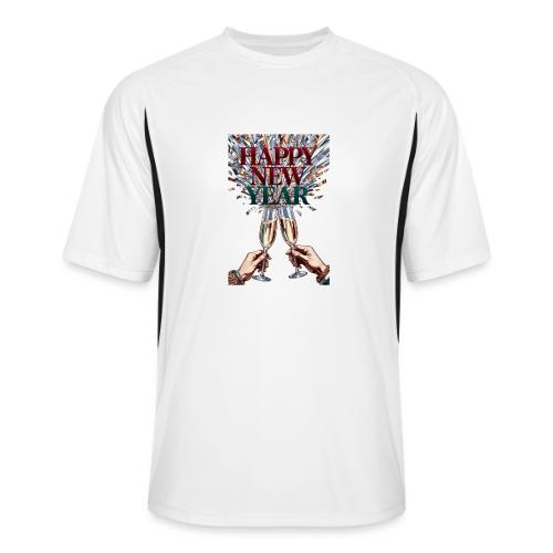 Toasting Hands T-Shirt Confetti Shower Premium - Men’s Cooling Performance Color Blocked Jersey