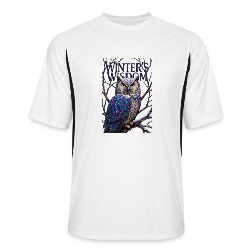 Crystalized Forest Owl T-Shirt - Men’s Cooling Performance Color Blocked Jersey