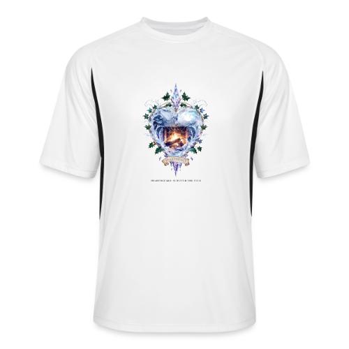 Imbolc Candle Veil T-Shirt | Veiled Rebirth - Men’s Cooling Performance Color Blocked Jersey