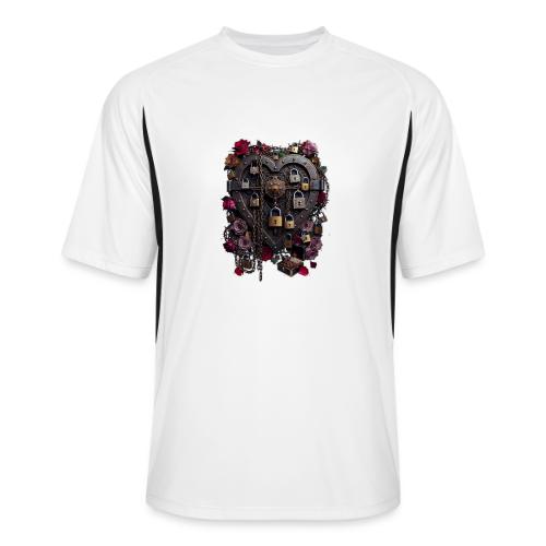 My Heart Permanently on Vacation T-Shirt - Men’s Cooling Performance Color Blocked Jersey