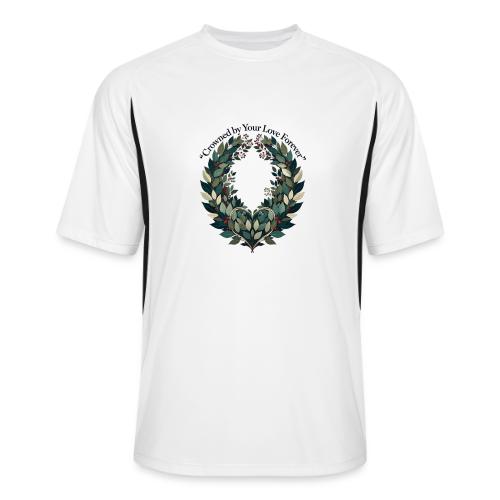 Crowned by Your Love Forever Laurel Wreath T-Shirt - Men’s Cooling Performance Color Blocked Jersey