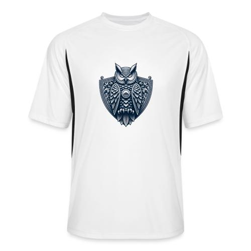 Night Watch Owl T Shirt, Sarcastic Dad Gift - Men’s Cooling Performance Color Blocked Jersey