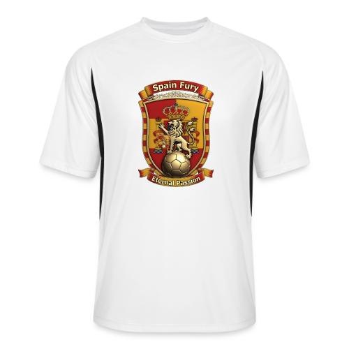 Spain Lion Fury T-Shirt, Spanish Crest Gift - Men’s Cooling Performance Color Blocked Jersey