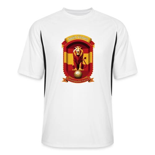 Spain Lion Victory T-Shirt, Flag Pride Crest Gift - Men’s Cooling Performance Color Blocked Jersey