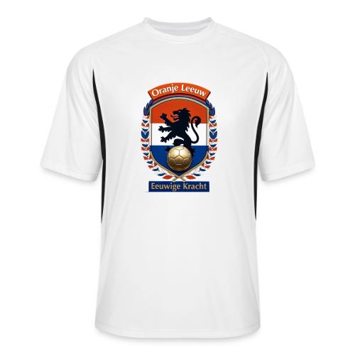 Netherlands Lion Premium T-Shirt, Dutch Flag Gift - Men’s Cooling Performance Color Blocked Jersey