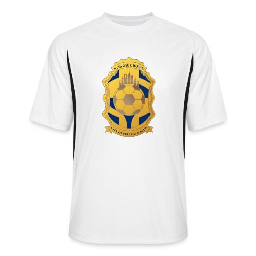 Riyadh Crown T Shirt, Modern Desert Pride Gift - Men’s Cooling Performance Color Blocked Jersey