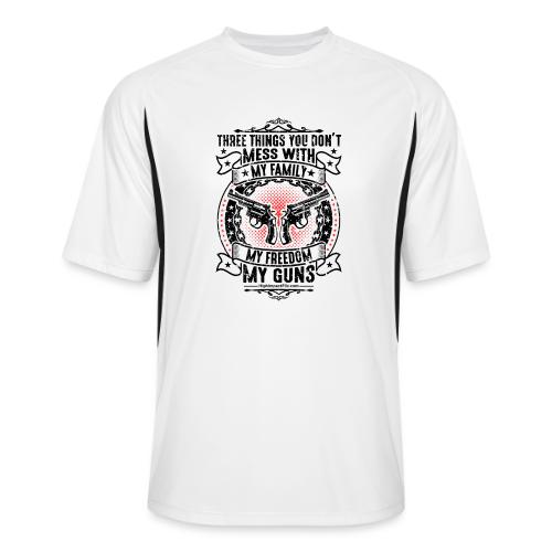 Three Things You Don't Mess With BLACK - Men’s Cooling Performance Color Blocked Jersey