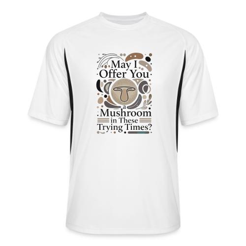 Mushroom in These Trying Times T-Shirt - Men’s Cooling Performance Color Blocked Jersey