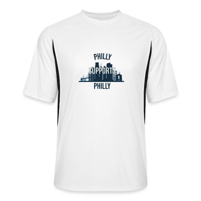Philly Supports Philly skyline blue transparentbg