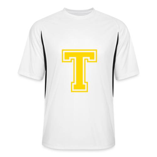 Letter T – Capital Athletic Alphabet Monogram - Men’s Cooling Performance Color Blocked Jersey
