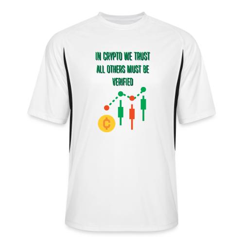 Sarcastic Bitcoin Investor T-shirt - Men’s Cooling Performance Color Blocked Jersey