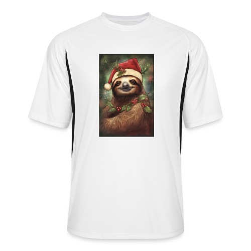 Christmas Sloth - Men’s Cooling Performance Color Blocked Jersey
