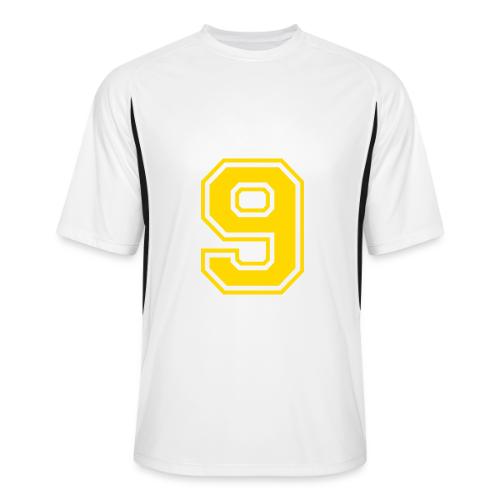 Number 9 in a classic athletic collegiate font - Men’s Cooling Performance Color Blocked Jersey