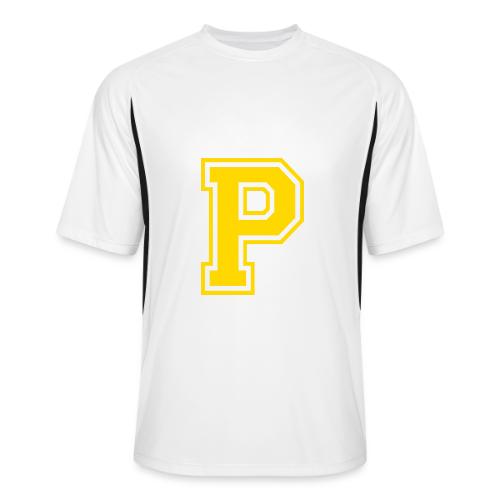 Letter P – Capital Athletic Alphabet Monogram - Men’s Cooling Performance Color Blocked Jersey