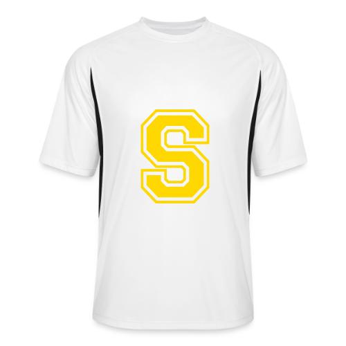 Letter S – Capital Athletic Alphabet Monogram - Men’s Cooling Performance Color Blocked Jersey