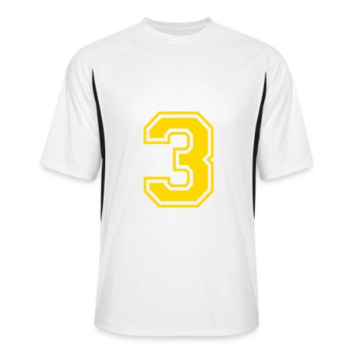 Number 3 in a classic athletic collegiate font - Men’s Cooling Performance Color Blocked Jersey
