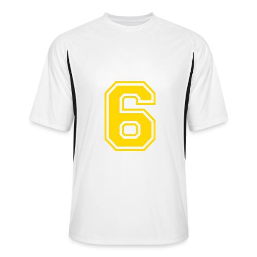 Number 6 in a classic athletic collegiate font - Men’s Cooling Performance Color Blocked Jersey