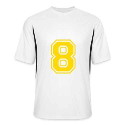 Number 8 in a classic athletic collegiate font - Men’s Cooling Performance Color Blocked Jersey
