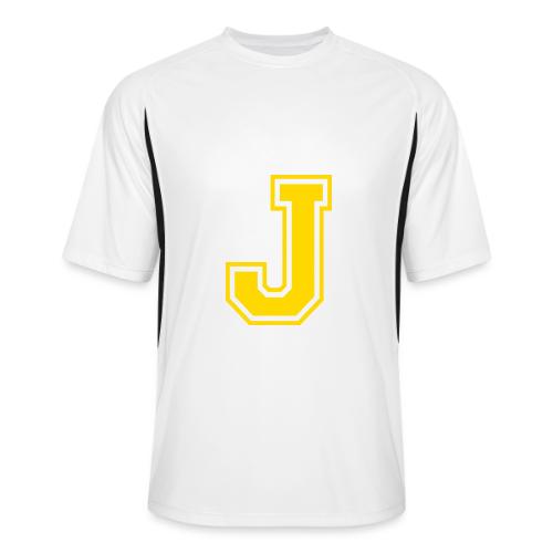 Letter J – Capital Athletic Alphabet Monogram - Men’s Cooling Performance Color Blocked Jersey