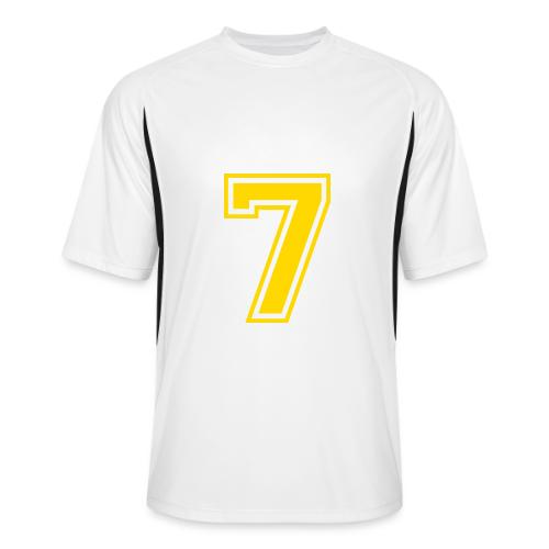 Number 7 in a classic athletic collegiate font - Men’s Cooling Performance Color Blocked Jersey