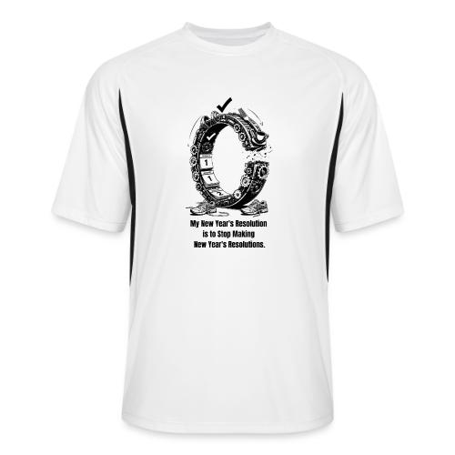 The Resolution Loop - Sarcastic New Year's T-Shirt - Men’s Cooling Performance Color Blocked Jersey