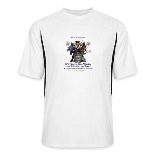 Fav Patriot Taking Out Trash-Printed Front & Back - Men’s Cooling Performance Color Blocked Jersey