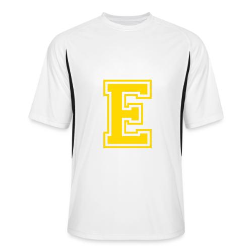 Letter E – Capital Athletic Alphabet Monogram - Men’s Cooling Performance Color Blocked Jersey
