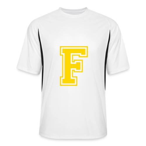 Letter F – Capital Athletic Alphabet Monogram - Men’s Cooling Performance Color Blocked Jersey