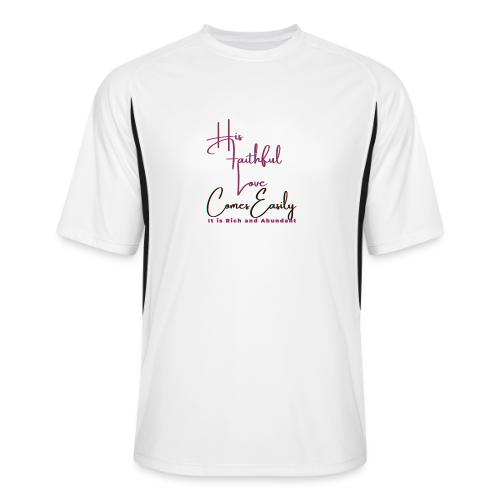 His faithful love comes easily - Men’s Cooling Performance Color Blocked Jersey