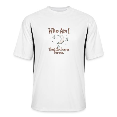 Who Am I that God cares for me - Men’s Cooling Performance Color Blocked Jersey