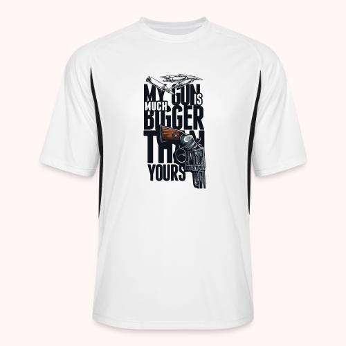 My gun is much bigger than yours - Men’s Cooling Performance Color Blocked Jersey