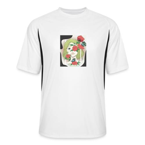 Girl with Rose Vine - Men’s Cooling Performance Color Blocked Jersey