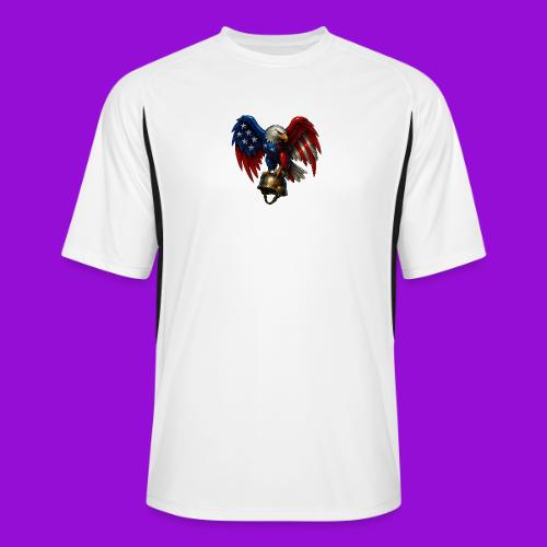 American Flag Bald Eagle - Helmet - Men’s Cooling Performance Color Blocked Jersey