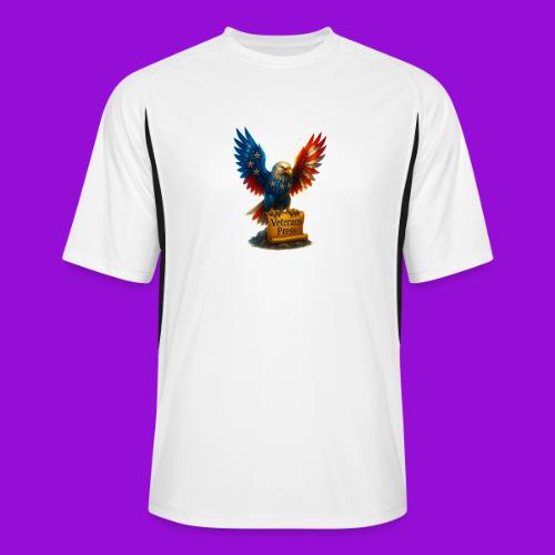 Veterans Press & Bald Eagle Flag 2 Print Set - Men’s Cooling Performance Color Blocked Jersey