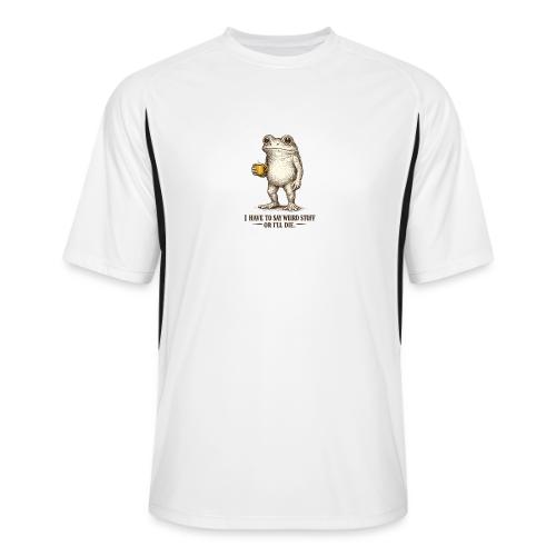 Weird Stuff Frog Coffee Humor - Men’s Cooling Performance Color Blocked Jersey