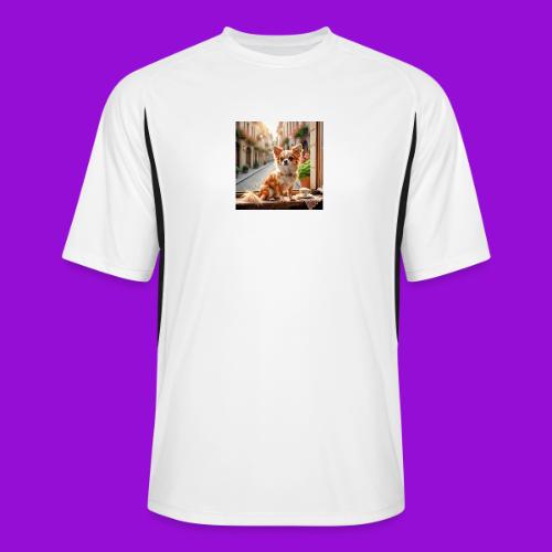 Morning coffee Chihuahua - Men’s Cooling Performance Color Blocked Jersey