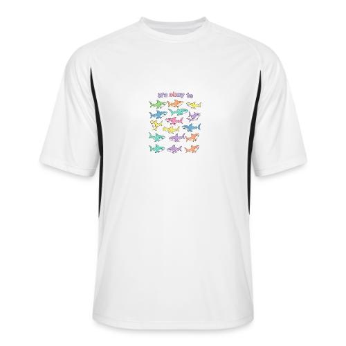 It’s Okay To – Cute Pastel Shark - Men’s Cooling Performance Color Blocked Jersey