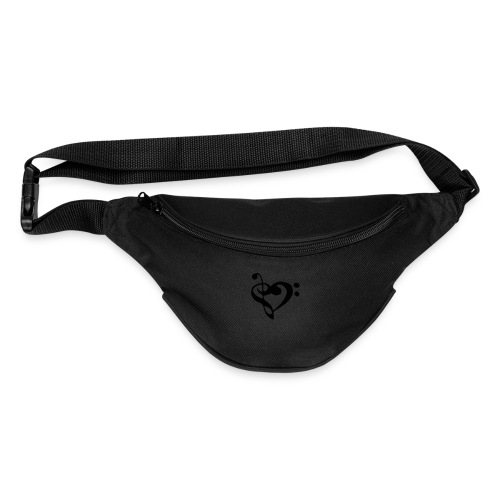 musical note with heart - Fanny Pack 
