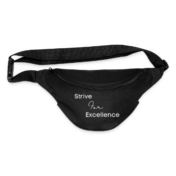 Strive For Excellence White - Fanny Pack  - black - Front