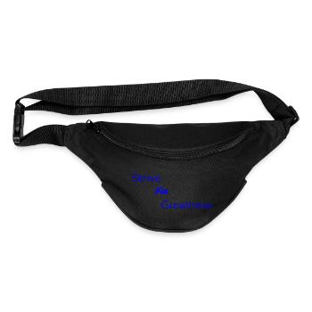 Strive For Greatness Blue - Fanny Pack  - black - Front