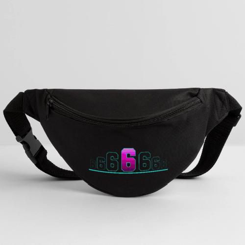 Number 6 in Magenta: Varsity Font - Fanny Pack 