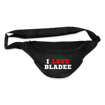 i love bladee - Fanny Pack  - black - Front