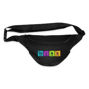 Think Periodic Table Typography - Fanny Pack  - black - Front