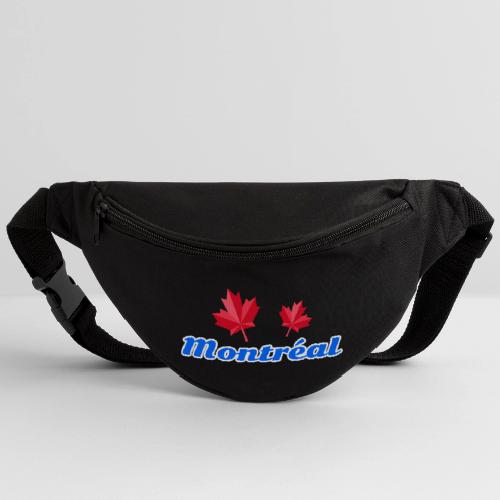 Montréal with two red maple leaves - Fanny Pack 